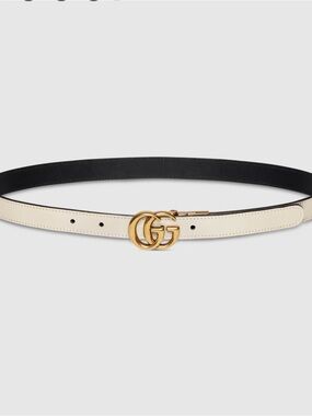 GUCCI GG White belt